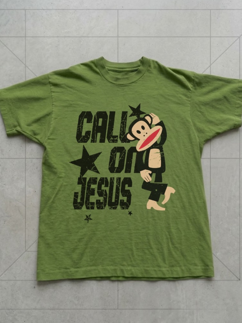 Paul Frank Call On Jesus Y2K Graphic Tee
